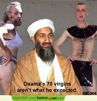 Bin Laden e as 70 virgens
