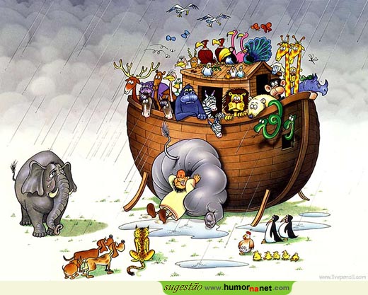 Noé arruma a arca