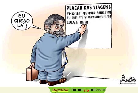 Viagens: Lula <i>vs</i> FHC