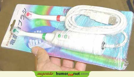 Escova de dentes c/ USB