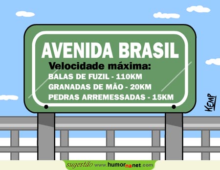 Velocidades Máximas na Av. Brasil