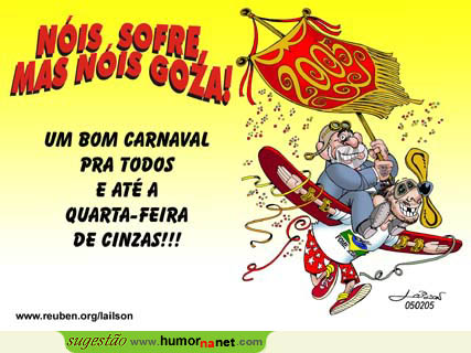 No Brasil, Carnaval acaba com o sofrimento