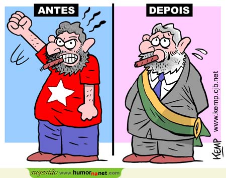 Antes e depois do Lula