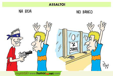 Os típicos assaltos brasileiros