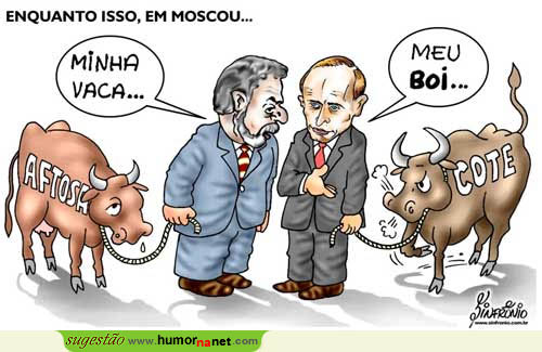 Lula em Moscovo com Putin