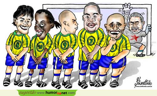 Seleção do Brasil em treinos para a Copa