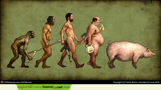 A evolução de alguns homens