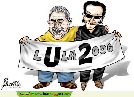 U2 com Lula no Brasil