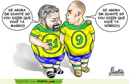 Lula e Ronaldo trocam alguns mimos