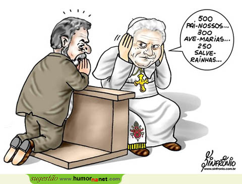 Lula confessa-se a Bento XVI