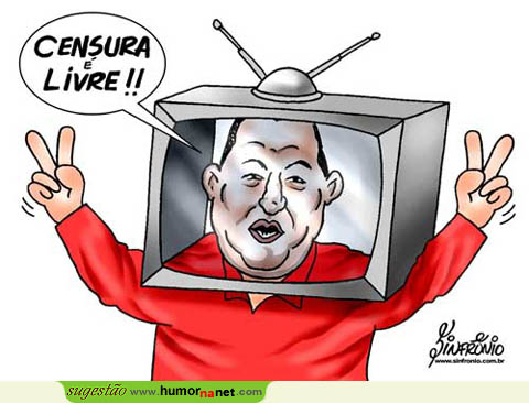 Chávez proibe TV privada na Venezuela
