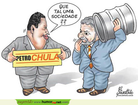 Chávez propõe parceria a Lula