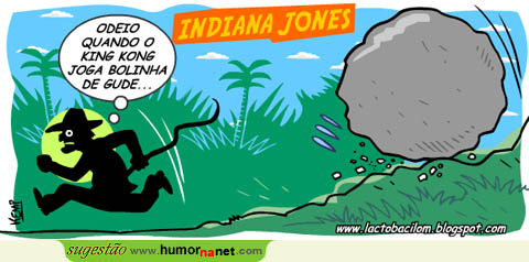 King Kong a brincar com Indiana Jones