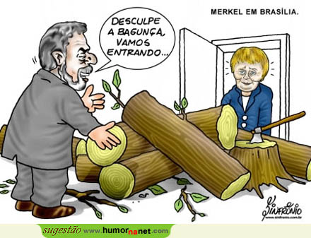 Lula oferece receção a Merkel