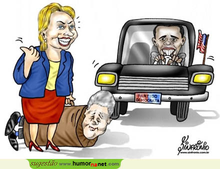 Hillary pede boleia (carona) a Obama