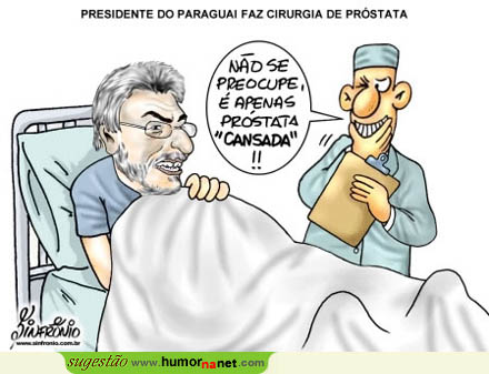 Presidente do Paraguai fez muito uso da próstata