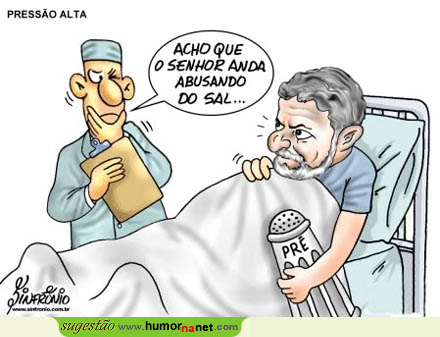 Lula internado com hipertensão