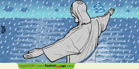 Cristo no Rio vai a banhos