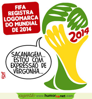 Muita mão no logo do Mundial 2014...