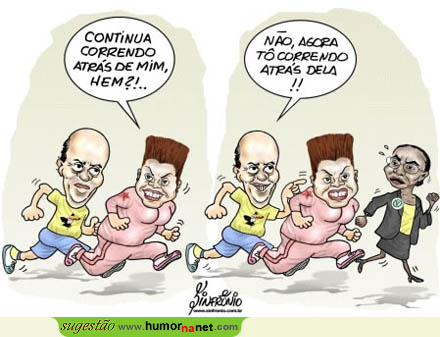 Políticos brasileiros fazem a última corrida