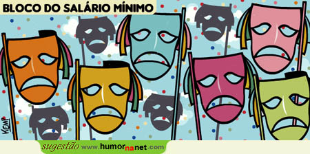 Grupo de máscaras do Salário Mínimo