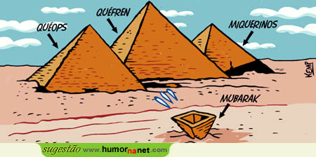 Mubarak já tem pirâmide no Egito
