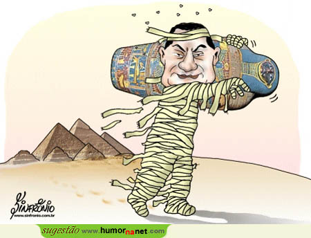 Mubarak sai de cena