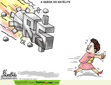Dilma foge da queda do satélite Real