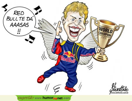 Sebastian Vettel... Com asas!