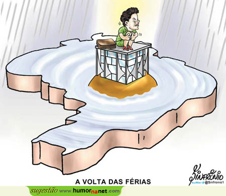 Dilma regressa das férias