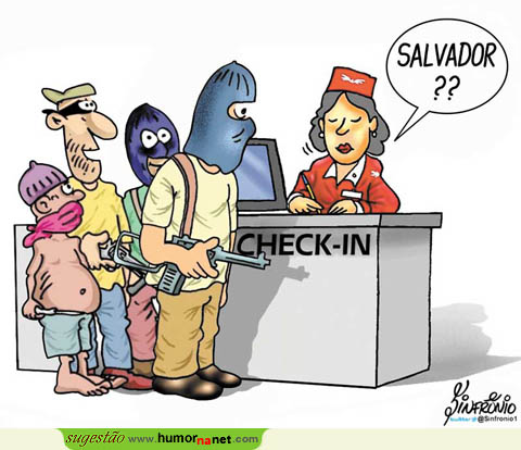 Check-in para Salvador da...