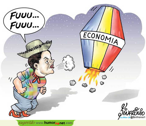Dilma e o seu balão de São João