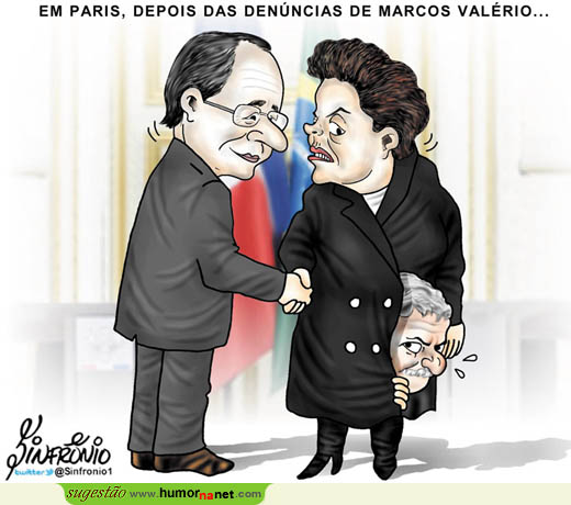 Dilma Roussef janta com Hollande
