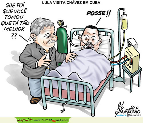 Lula visita Chávez em Cuba