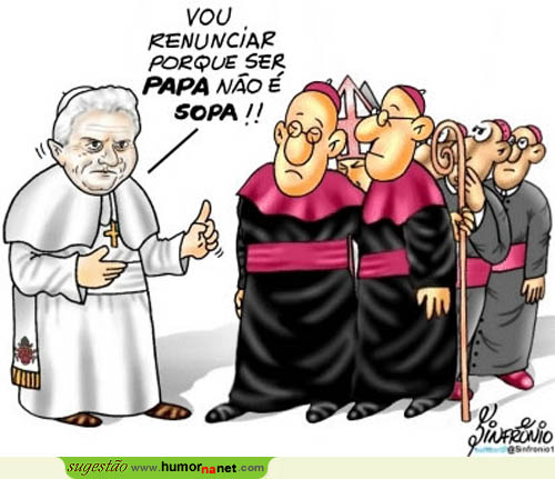 Papa justifica-se porque renuncia
