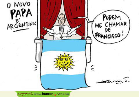 O Papa é argentino e chama-se Francisco