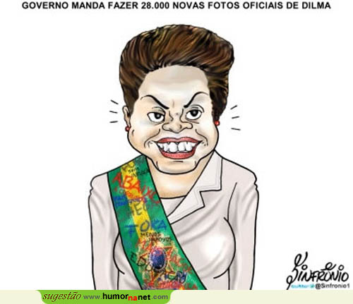 Dilma com muitas fotografias