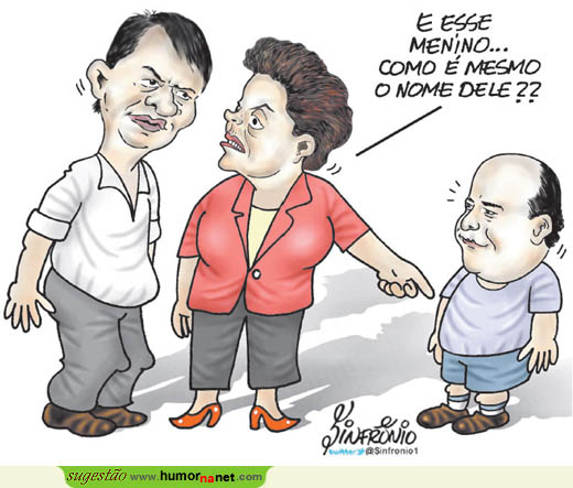 Dilma em dúvida com o nome do pequenote
