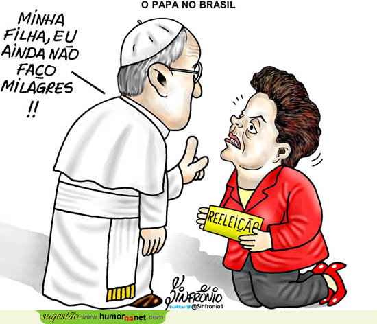 Dilma fez um único pedido ao Papa