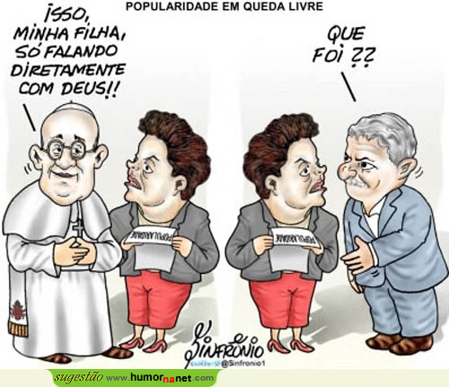 Dilma fala da sua popularidade ao Papa