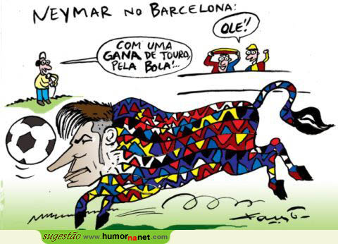 Neymar mostra a sua garra em Barcelona