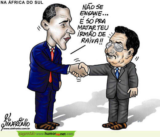 Obama cumprimenta Raúl Castro