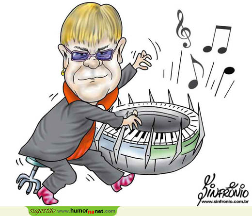 Elton John atua hoje no Castelão no Ceará