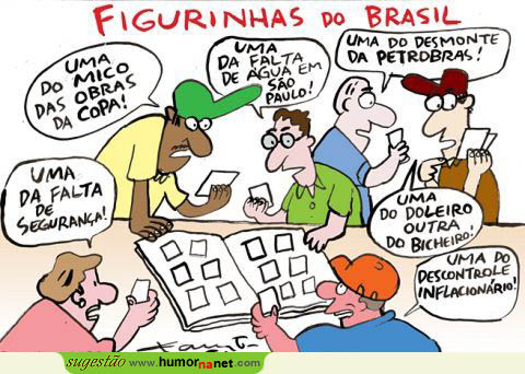 As figurinhas do quotidiano do Brasil