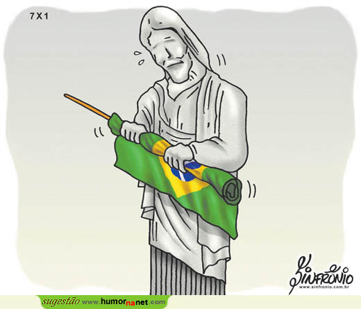 Brasil enrola a bandeira e chora por não ir à final...