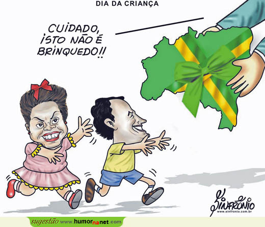 As crianças Dilma e Aécio