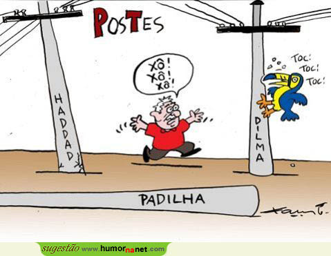 Lula entre os postes