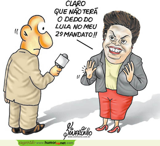 Dilma promete não usar dedo do Lula