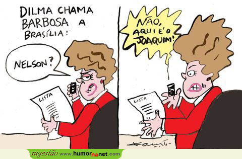 Dilma chama Barbosa...