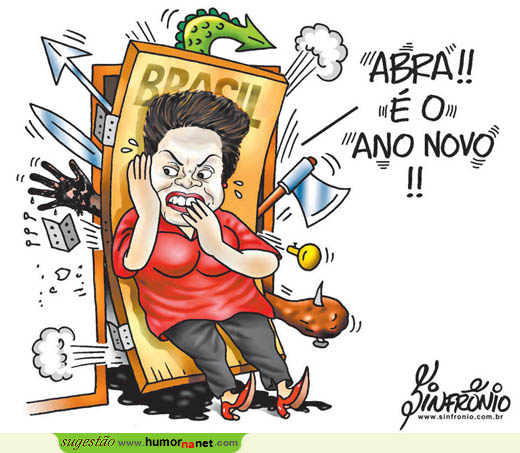 Dilma a entrar em 2015...